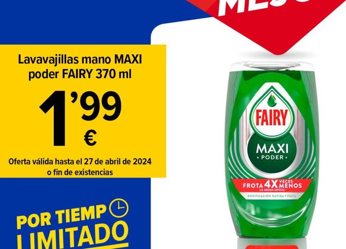 Oferta de Detergente lavavajillas por 1,99€ en Cash Fresh