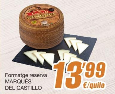 Oferta de Marqués Del Castillo - Formatge Reserva por 13,99€ en SPAR Fragadis