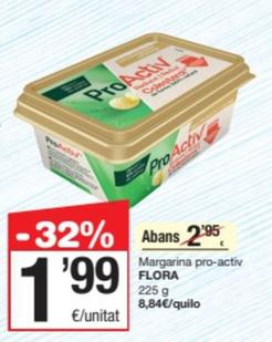 Oferta de Flora - Margarina Pro-activ por 1,99€ en SPAR Fragadis