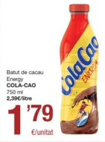 Oferta de Cola Cao - Batut De Cacau Energy por 1,79€ en SPAR Fragadis