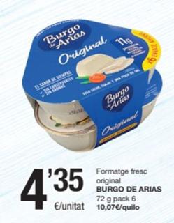 Oferta de Burgo De Arias - Formatge Fresc Original por 4,35€ en SPAR Fragadis