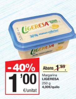 Oferta de Ligeresa - Margarina por 1€ en SPAR Fragadis