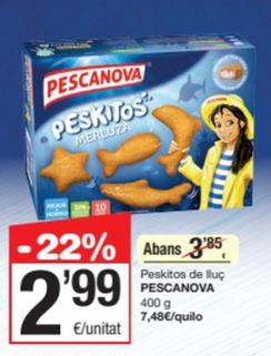 Oferta de Pescanova - Peskitos De Lluç por 2,99€ en SPAR Fragadis