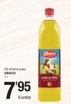 Oferta de Abaco - Oli D'oliva Suau por 7,95€ en SPAR Fragadis