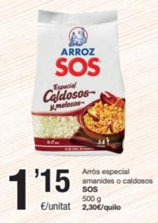 Oferta de Sos - Arròs Especial Amanides / Caldo por 1,15€ en SPAR Fragadis