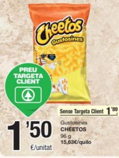 Oferta de Cheetos - Gustosines por 1,89€ en SPAR Fragadis