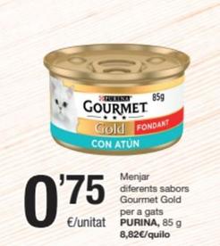 Oferta de Purina - Menjar Diferents Sabors Gourmet Gold Per A Gats por 0,75€ en SPAR Fragadis