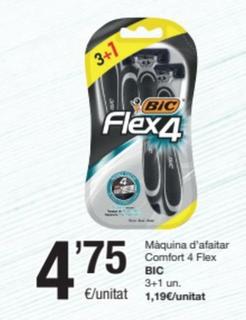 Oferta de Bic - Máquina D'afaitar Comfort 4 Flex por 4,75€ en SPAR Fragadis