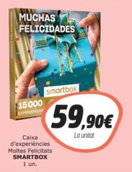 Oferta de Smartbox - Caixa D'experiències Moltes Felicitats por 59,9€ en SPAR Fragadis