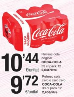 Oferta de Coca-Cola por 10,44€ en SPAR Fragadis