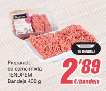 Oferta de Tendrem - Preparado De Carne Mixta por 2,89€ en SPAR Fragadis