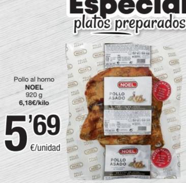 Oferta de Noel - Pollo Al Horno por 5,69€ en SPAR Fragadis