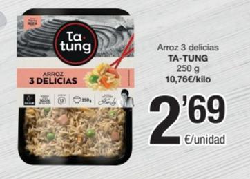 Oferta de Ta Tung - Arroz 3 Delicias por 2,69€ en SPAR Fragadis