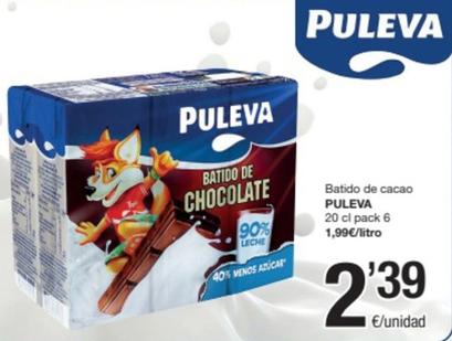 Oferta de Puleva - Batido De Cacao por 2,39€ en SPAR Fragadis