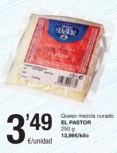Oferta de El Pastor - Queso Mezcla Curado por 3,49€ en SPAR Fragadis