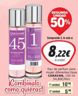 Oferta de Caravan - Eau De Parfum Para Mujer Diferentes Tipos por 10,95€ en SPAR Fragadis