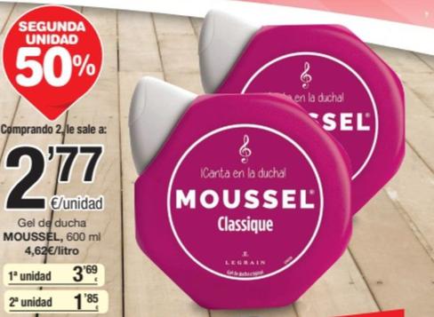 Oferta de Moussel - Gel De Ducha por 3,69€ en SPAR Fragadis