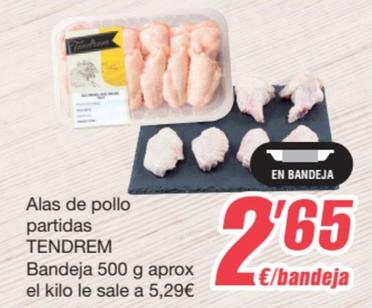Oferta de Tendrem - Alas De Pollo Partidas por 2,65€ en SPAR Fragadis