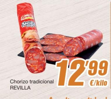Oferta de Revilla - Chorizo Tradicional por 12,99€ en SPAR Fragadis