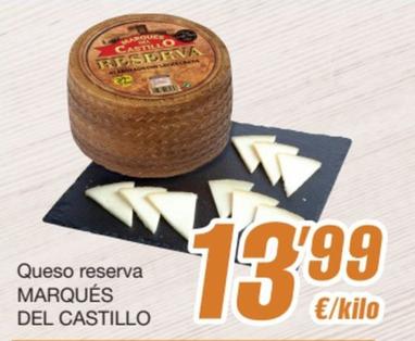 Oferta de Marqués Del Castillo - Queso Reserva por 13,99€ en SPAR Fragadis