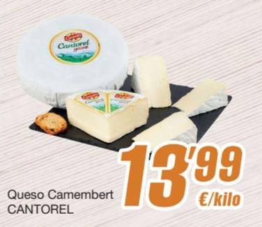 Oferta de Cantorel - Queso Camembert por 13,99€ en SPAR Fragadis