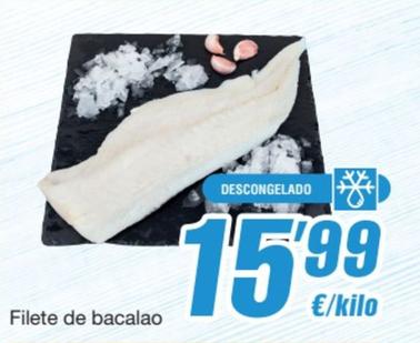 Oferta de Spar - Filete De Bacalao por 15,99€ en SPAR Fragadis