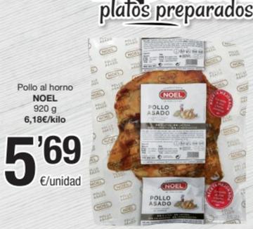 Oferta de Noel - Pollo Al Horno por 5,69€ en SPAR Fragadis