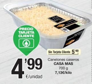 Oferta de Casa Mas - Canelones Caseros por 4,99€ en SPAR Fragadis