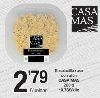 Oferta de Casa Mas - Ensaladilla Rusa Con Atún por 2,79€ en SPAR Fragadis