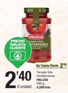 Oferta de Helios - Tomate Frito Mediterráneo por 2,4€ en SPAR Fragadis