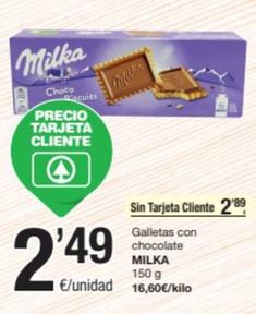 Oferta de Milka - Galletas Con Chocolate por 2,49€ en SPAR Fragadis