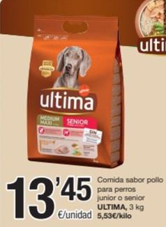 Oferta de Affinity - Comida Sabor Pollo Para Perros Junior / Senior Ultima por 13,45€ en SPAR Fragadis