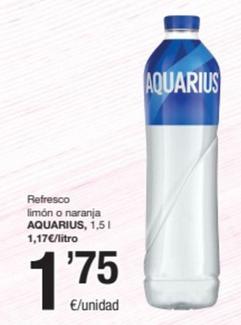 Oferta de Aquarius - Refresco Limón / Naranja por 1,75€ en SPAR Fragadis