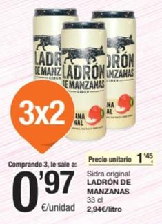 Oferta de Ladrón De Manzanas - Sidra Original por 1,45€ en SPAR Fragadis
