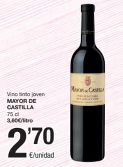 Oferta de Mayor De Castilla - Vino Tinto Joven por 2,7€ en SPAR Fragadis