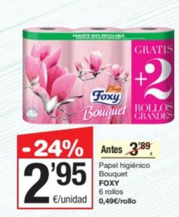 Oferta de Foxy - Papel Higiênico Bouquet por 2,95€ en SPAR Fragadis