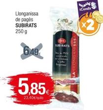 Oferta de Subirats - Llonganissa De Pagès por 5,85€ en Condis