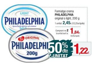 Oferta de Philadelphia - Formatge Crema por 2,45€ en Condis