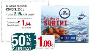Oferta de Condis - Cuixetes De Surimi por 2,19€ en Condis