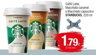 Oferta de Starbucks - Caffe Latte por 1,79€ en Condis