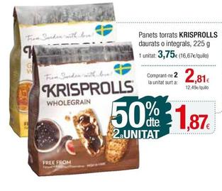 Oferta de Krisprolls - Panets Torrats por 3,75€ en Condis