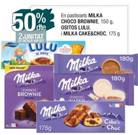 Oferta de Milka - Pastissets Choco Brownie, Ositos Lulu, Cake&Choc en Condis