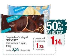 Oferta de Bicentury - Coques D'Arròs Integral por 2,29€ en Condis