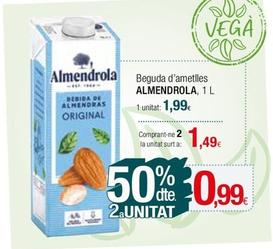 Oferta de Almendrola - Beguda D'ametlles por 1,99€ en Condis