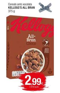 Oferta de Kellogg's - Cereals Amb Xocolata All Bran por 2,99€ en Condis