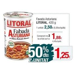 Oferta de Litoral - Favada Asturiana por 2,5€ en Condis