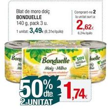 Oferta de Bonduelle - Blat De Moro Dolç por 3,49€ en Condis