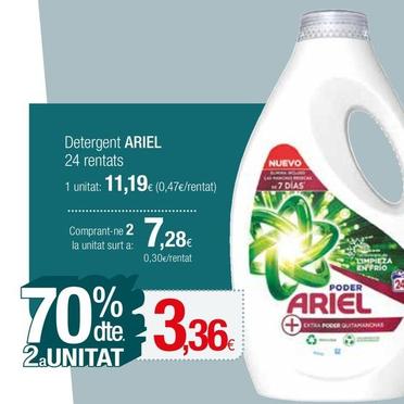 Oferta de Ariel - Detergent por 11,19€ en Condis