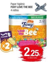 Oferta de Foxy - Paper Higiènic Love The Bee por 2,25€ en Condis