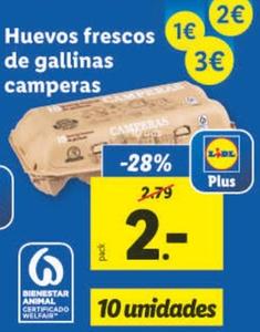 Oferta de Huevos Frescs De Gallinas Camperas por 2€ en Lidl